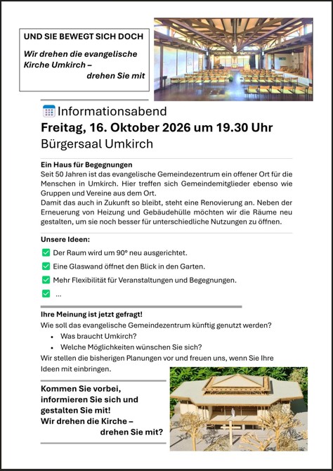 Infoabend 16.10.26